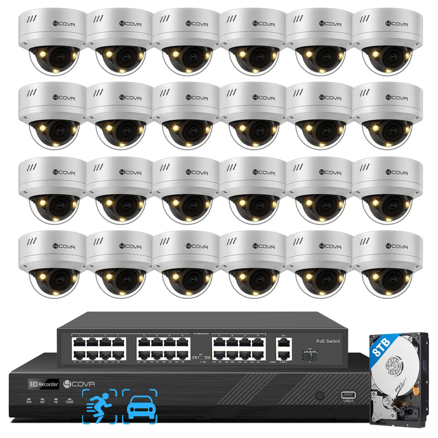 32ch-poe-security-camera-system-with-5mp-24-dual-light-dome-cameras