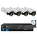 4COVR 5mp smart dual light security camera system with 8ch nvr and 4 bullet cameras