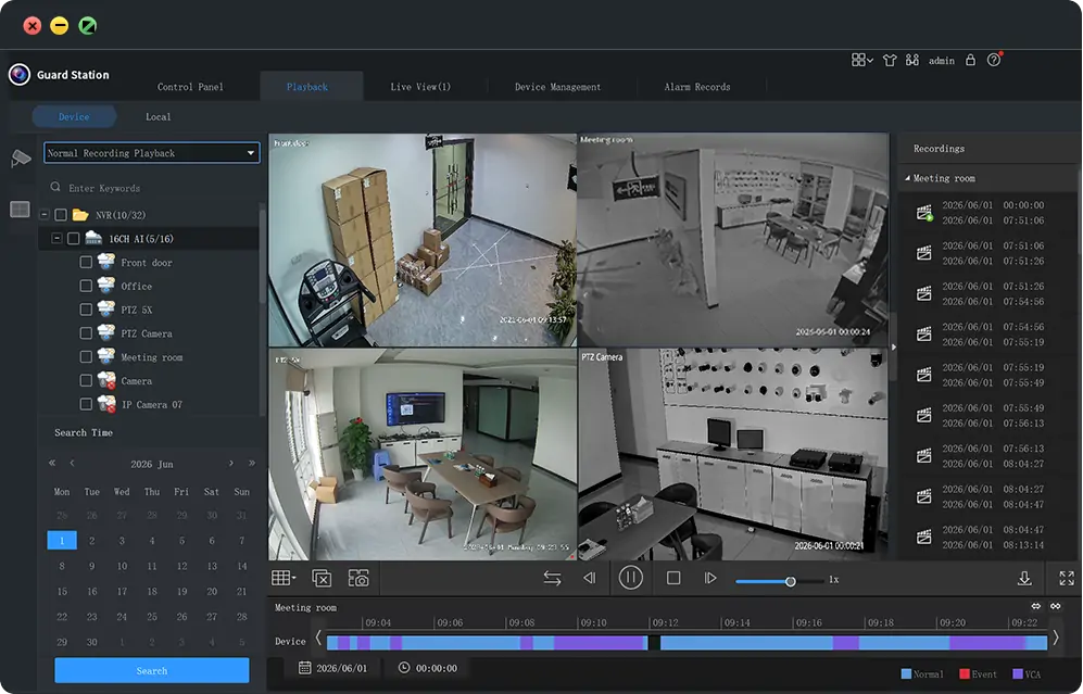 Smart Footage Search & Playback